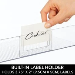 Open Front Bin With Label Holder 6.5 X 12.5 X 6 10 Open Front Bin With Label Holder 6.5 X 12.5 X 6 -Home storage 1600 Square JPG 18973MDK Detail