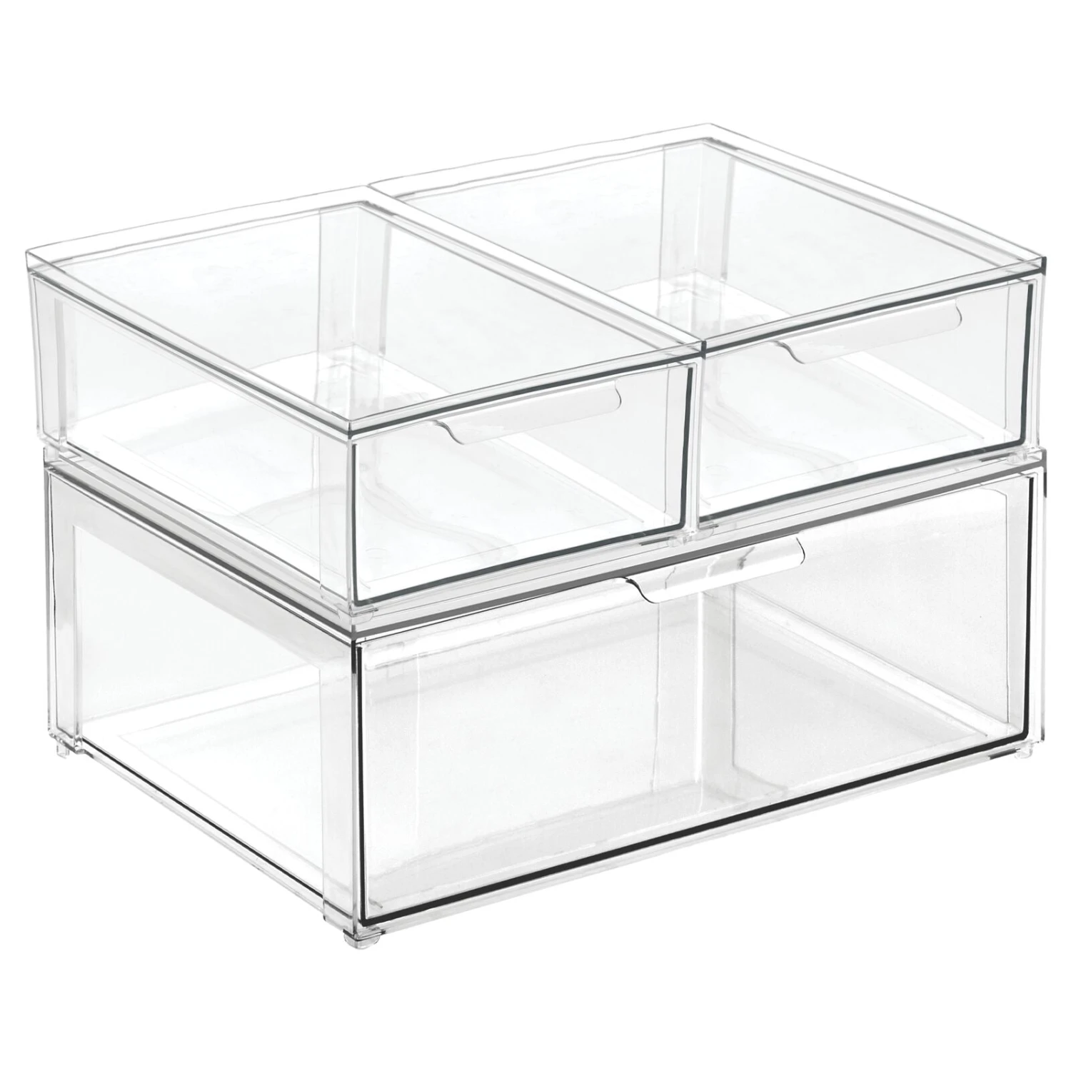 3-Piece Stackable Bath Storage Drawers 2 3-Piece Stackable Bath Storage Drawers - Image 2