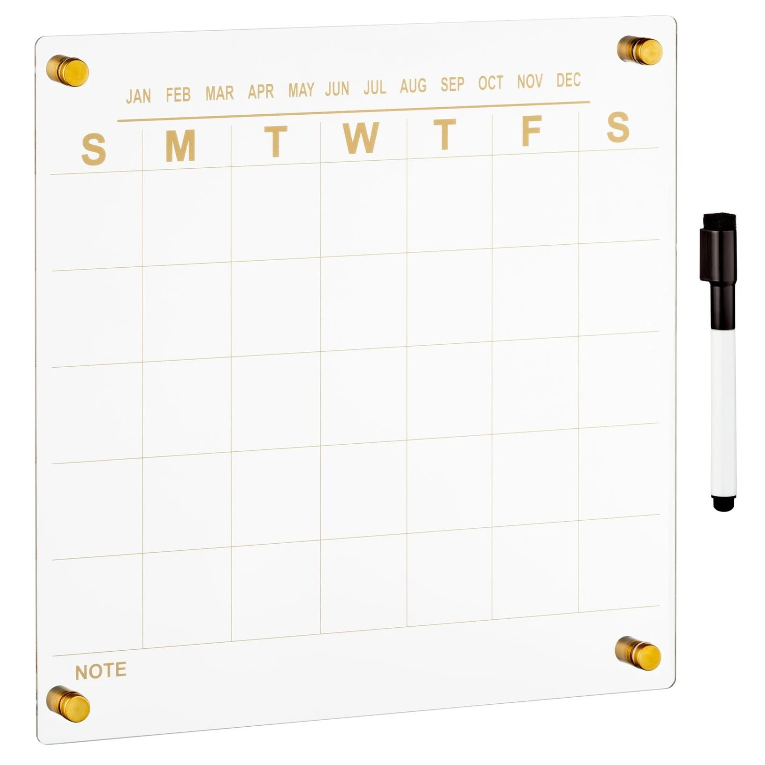 Wall Mount Monthly Calendar With Marker 2 Wall Mount Monthly Calendar With Marker - Image 2