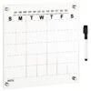 Wall Mount Monthly Calendar With Marker