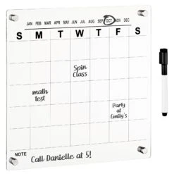Wall Mount Monthly Calendar With Marker 15 Wall Mount Monthly Calendar With Marker -Home storage 1600 Square JPG 19218MDHS OLb
