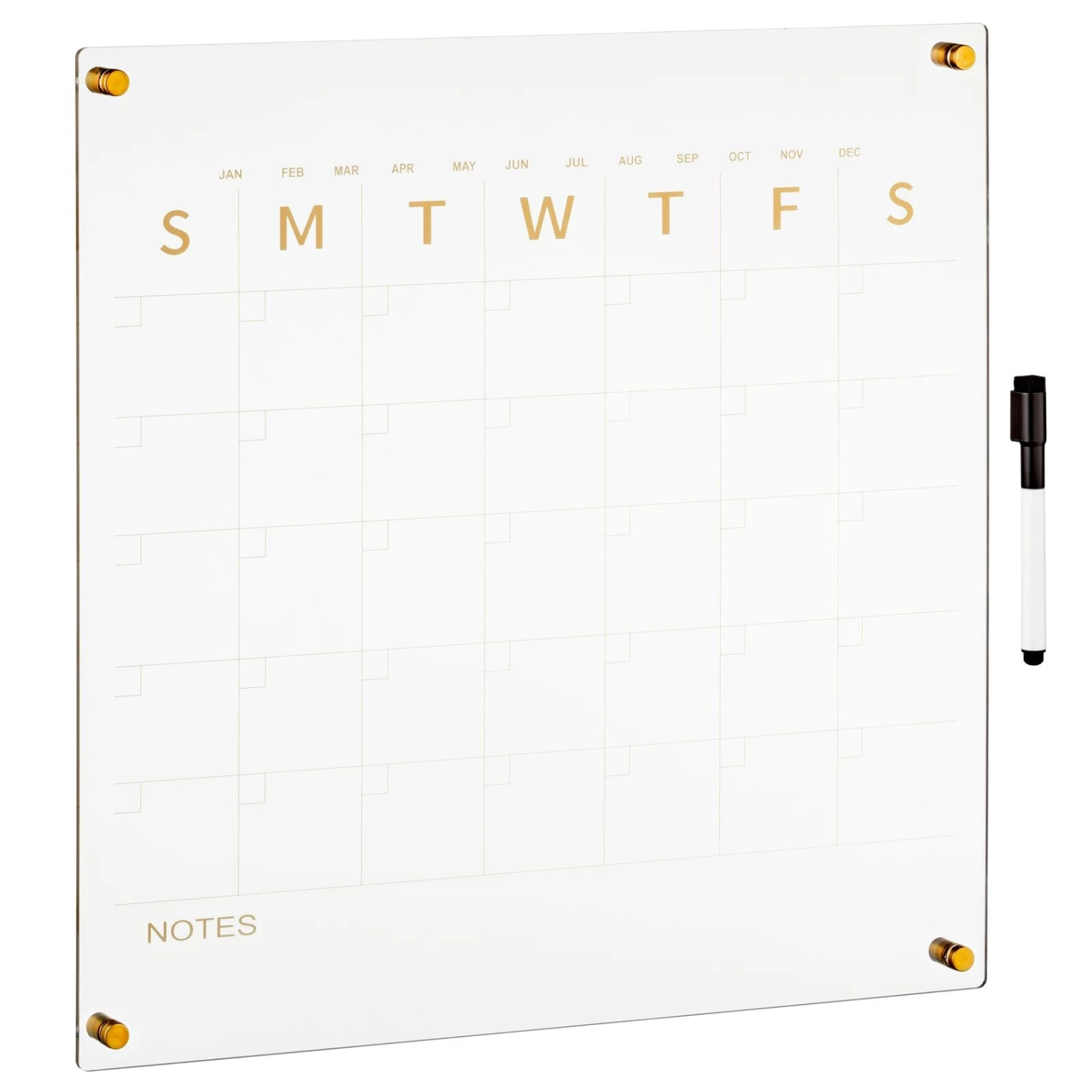 Wall Mount Monthly Calendar With Marker 9 Wall Mount Monthly Calendar With Marker - Image 9