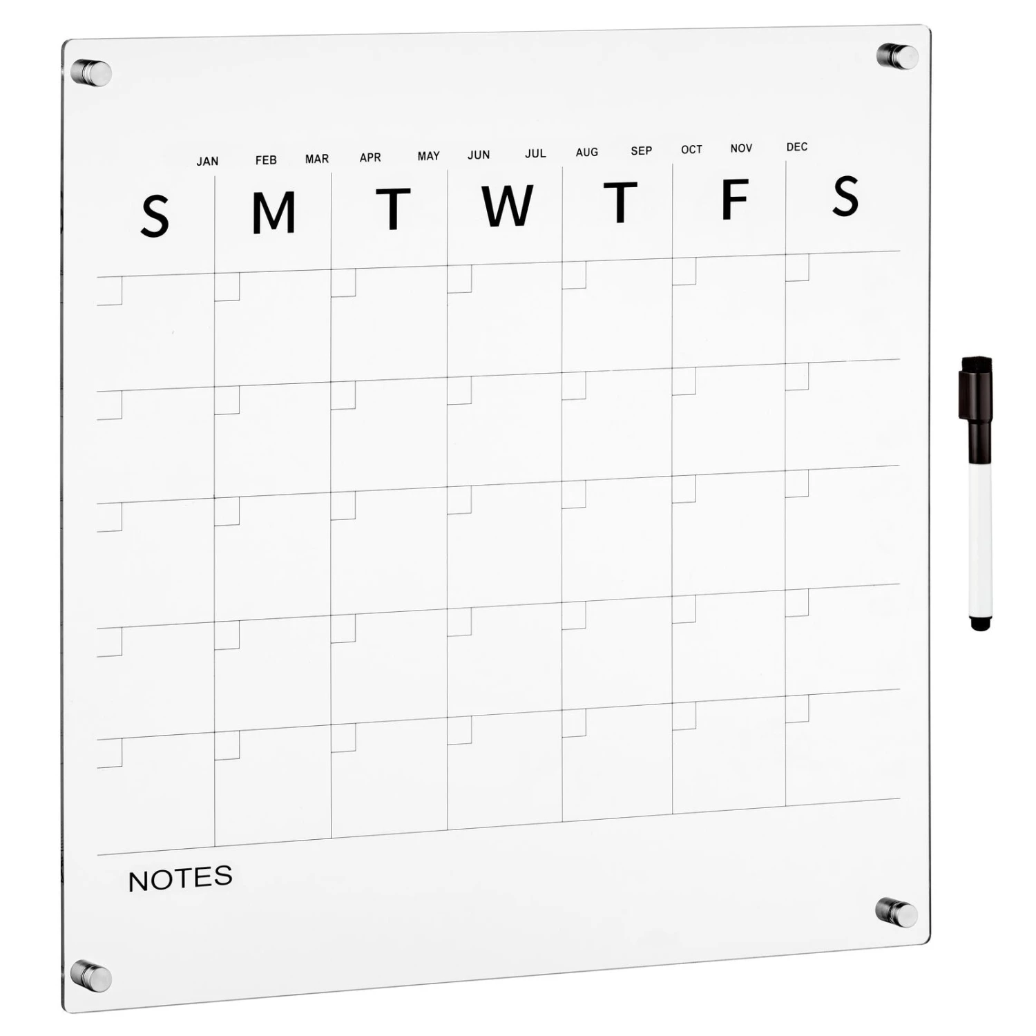 Wall Mount Monthly Calendar With Marker 8 Wall Mount Monthly Calendar With Marker - Image 8