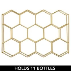 11-Bottle Honeycomb Wine Rack -Home storage 1600 Square JPG 19337MDK Detail