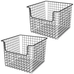 Matte Black Wire Pantry Basket 10 X 10 X 8 7 Matte Black Wire Pantry Basket 10 X 10 X 8 -Home storage 1600 Square JPG 19477MDK.MAIN 3 970542c7 573a 48f0 b0ee 7c59f4bac68c