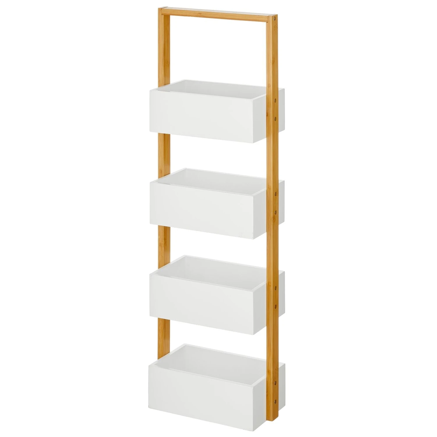 4-Tier Bamboo Storage Tower 2 4-Tier Bamboo Storage Tower - Image 2