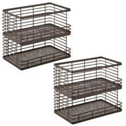 Stackable Wire Pantry Baskets 11 X 18 X 7.5 -Home storage 1600 Square JPG 19818MDK.MAIN 3