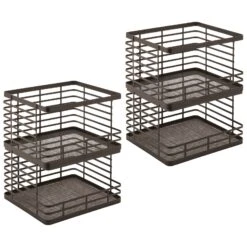 Stackable Wire Pantry Baskets 11 X 12 X 7.5 -Home storage 1600 Square JPG 19824MDK.MAIN 3