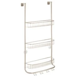 3-Tier Over-the-Door Shower Caddy With 8 Hooks -Home storage 1600 Square JPG 20029MDBST OLb