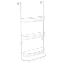 3-Tier Over-the-Door Shower Caddy With 8 Hooks -Home storage 1600 Square JPG 20412MDBST OLb