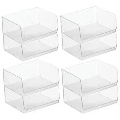 Stackable Open-Front Bin 12 X 15 X 6 -Home storage 1600 Square JPG 20430MDK.MAIN 3