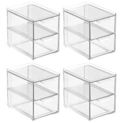 2-Drawer Stackable Bath Organizer 8.5 X 6 X 8 -Home storage 1600 Square JPG 20468MDK.MAIN 3 50ec9244 1c0d 4908 81cb 0099028f1d72
