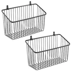 Wire Wall Baskets 5 X 12 X 7