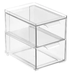 2-Drawer Stackable Kitchen Organizer 8.5 X 6 X 8 -Home storage 1600 Square JPG 20487MDK OLa