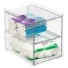 2-Drawer Stackable Bath Organizer 8.5 X 6 X 8
