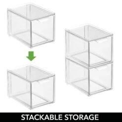 Stackable Kitchen Storage Drawer 8.5 X 6 X 6 16 Stackable Kitchen Storage Drawer 8.5 X 6 X 6 -Home storage 1600 Square JPG 20542MDK detail2