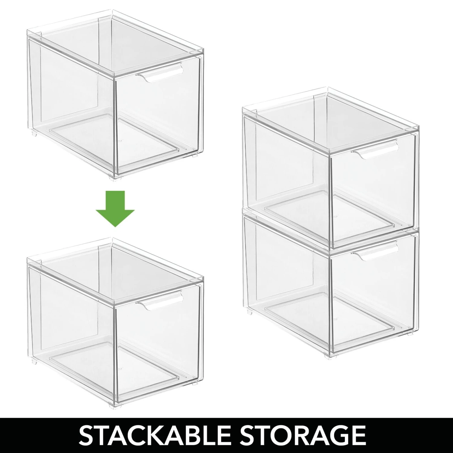 Stackable Kitchen Storage Drawer 8.5 X 6 X 6 8 Stackable Kitchen Storage Drawer 8.5 X 6 X 6 - Image 8