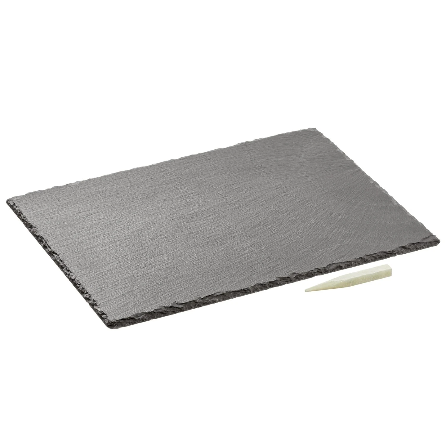 Natural Slate Serving Tray With Chalk Pencil 1 Natural Slate Serving Tray With Chalk Pencil