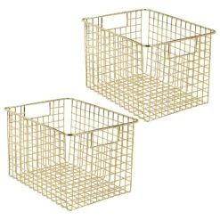 Wire Pantry Basket With Handles 12 X 9 X 8 38 Wire Pantry Basket With Handles 12 X 9 X 8 -Home storage 1600 Square JPG 20633MDK.MAIN 3