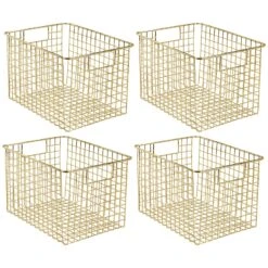 Wire Pantry Basket With Handles 12 X 9 X 8 39 Wire Pantry Basket With Handles 12 X 9 X 8 -Home storage 1600 Square JPG 20634MDK.MAIN 3