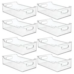 Stackable Kitchen Bin With Handles 14.5 X 8 X 4 19 Stackable Kitchen Bin With Handles 14.5 X 8 X 4 -Home storage 1600 Square JPG 20838MDK.MAIN 3