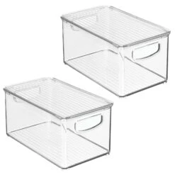 Stackable Bin With Lid11 X 6 X 5 22 Stackable Bin With Lid11 X 6 X 5 -Home storage 1600 Square JPG 20974MDK.MAIN 3
