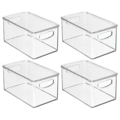 Stackable Bin With Lid11 X 6 X 5 23 Stackable Bin With Lid11 X 6 X 5 -Home storage 1600 Square JPG 20975MDK.MAIN 3