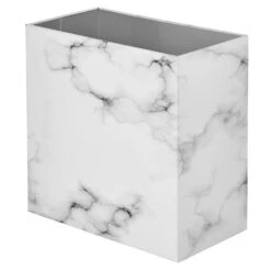 9-Liter Marble Bathroom Trash Can