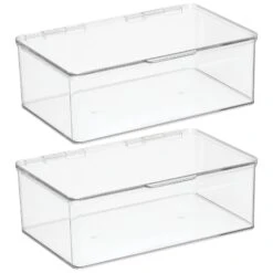 Hinged-Lid Craft Storage Box 7 X 10.5 X 3.5 11 Hinged-Lid Craft Storage Box 7 X 10.5 X 3.5 -Home storage 1600 Square JPG 21226MDBST.MAIN 3