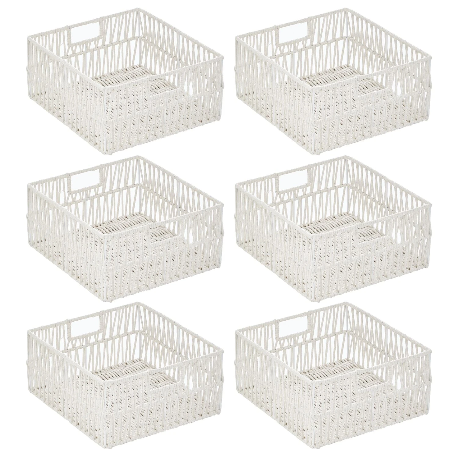 Cotton Rope Basket 13 X 12 X 6 7 Cotton Rope Basket 13 X 12 X 6 - Image 7