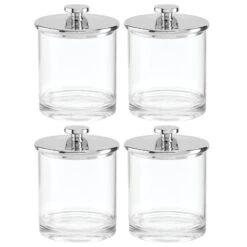 Acrylic Bathroom Canisters -Home storage 1600 Square JPG 21501MDBA.MAIN 3