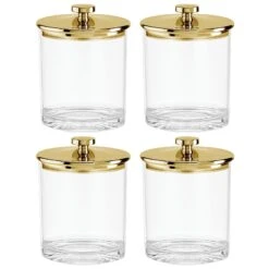 Small Acrylic Airtight Canister -Home storage 1600 Square JPG 21513MDK.MAIN 3