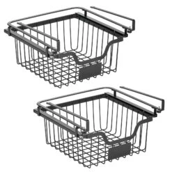 Under Shelf Sliding Basket With Label Plate 11 X 11.5 X 7 17 Under Shelf Sliding Basket With Label Plate 11 X 11.5 X 7 -Home storage 1600 Square JPG 21745MDK.MAIN 3