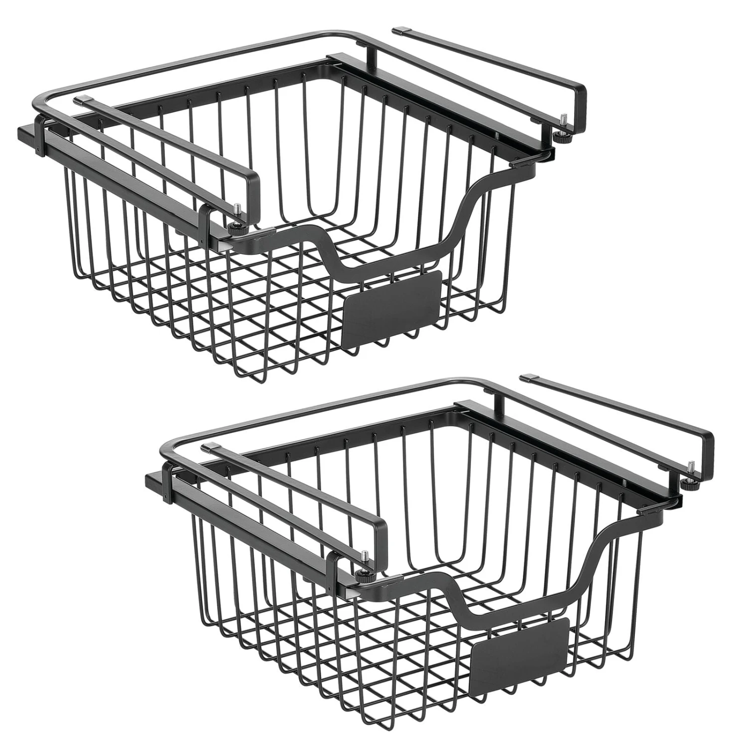 Under Shelf Sliding Basket With Label Plate 11 X 11.5 X 7 9 Under Shelf Sliding Basket With Label Plate 11 X 11.5 X 7 - Image 9