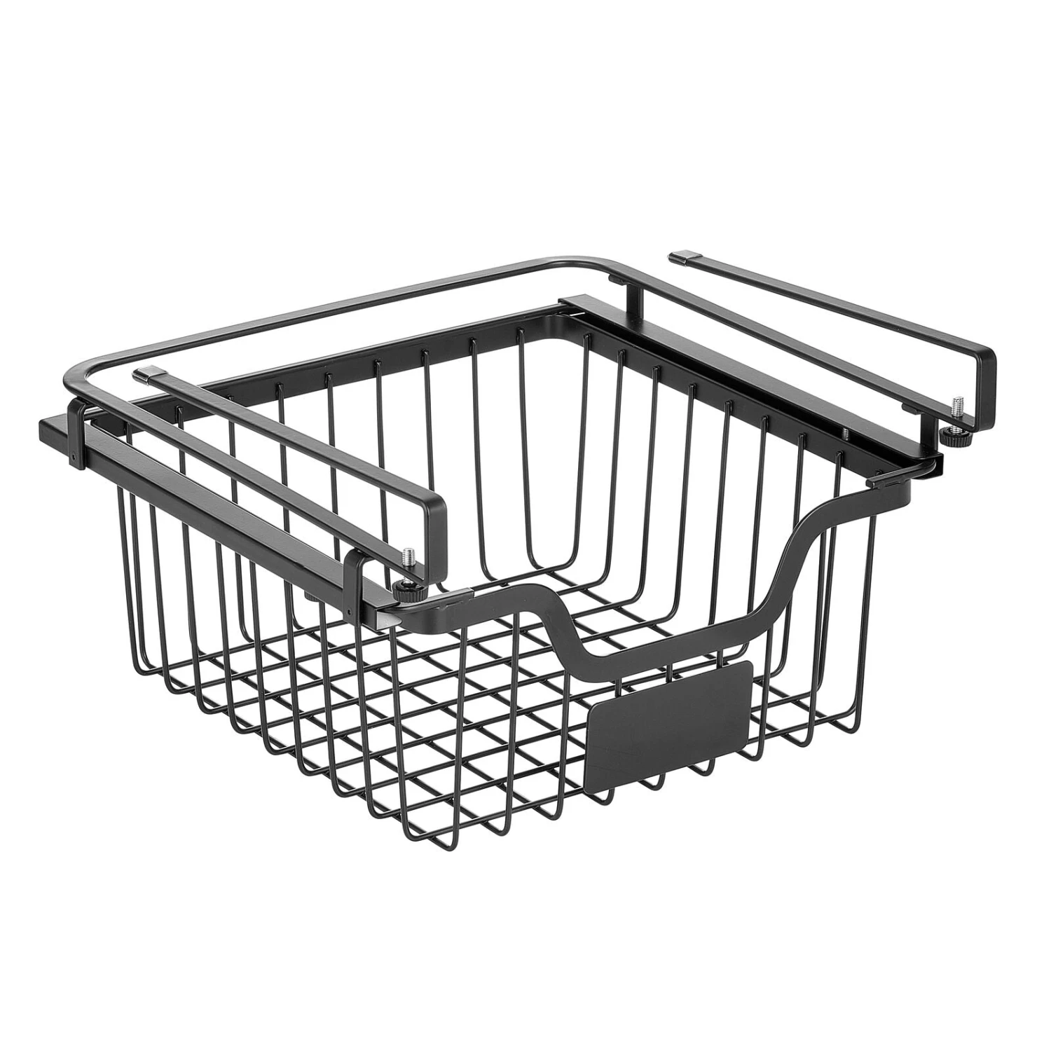 Under Shelf Sliding Basket With Label Plate 11 X 11.5 X 7 2 Under Shelf Sliding Basket With Label Plate 11 X 11.5 X 7 - Image 2