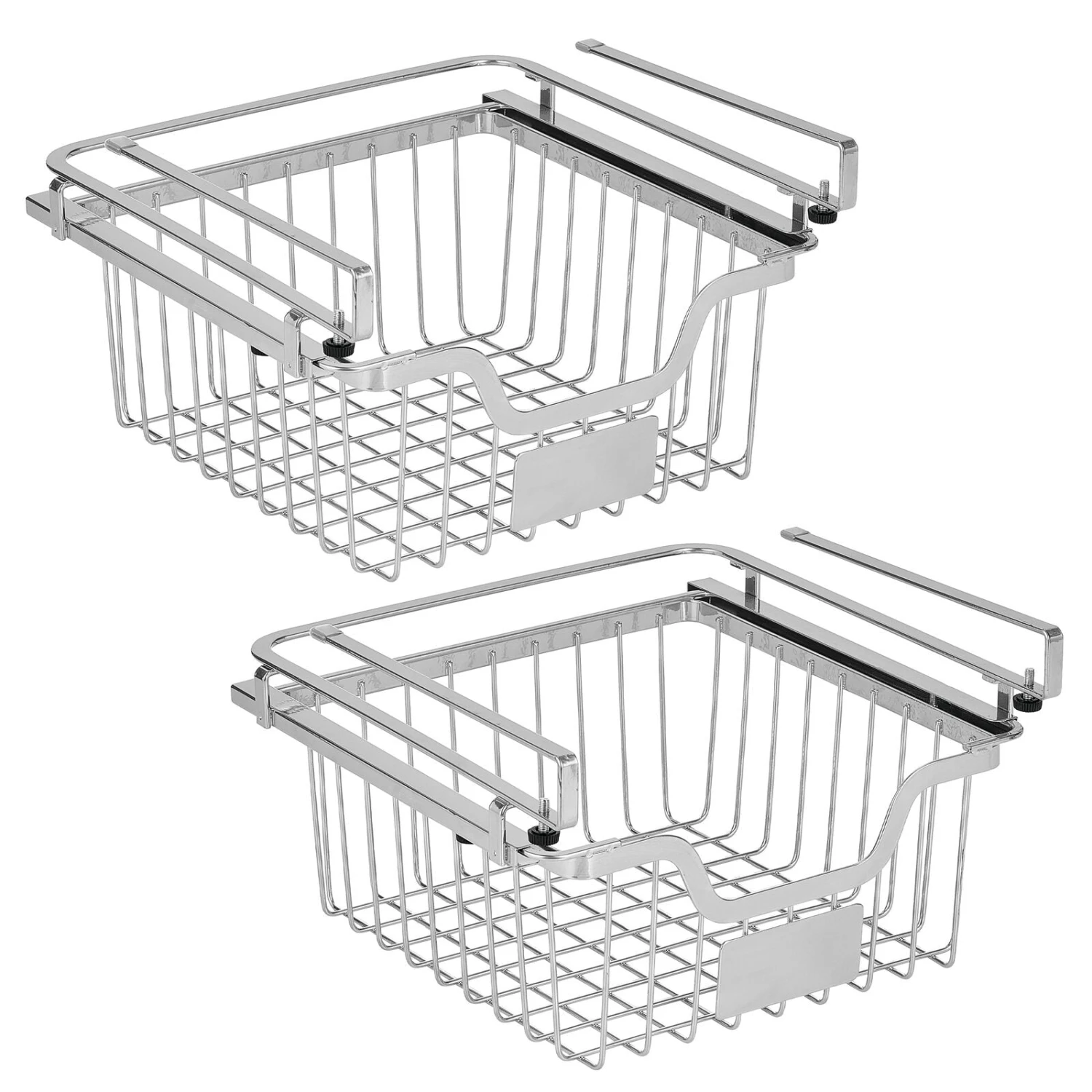 Under Shelf Sliding Basket With Label Plate 11 X 11.5 X 7 7 Under Shelf Sliding Basket With Label Plate 11 X 11.5 X 7 - Image 7
