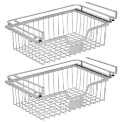 Under Shelf Sliding Basket With Label Plate 11 X 17 X 7 -Home storage 1600 Square JPG 21749MDK.MAIN 3