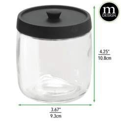 Glass Vanity Canister Set -Home storage 1600 Square JPG 3319MDBA.DIMS