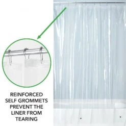 PEVA Shower Curtain Liner -Home storage 1600 Square JPG 3PEVA clear.PT01
