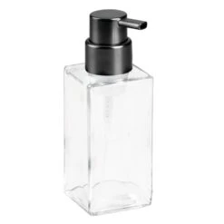 Square Glass Refillable Foaming Soap Dispenser
