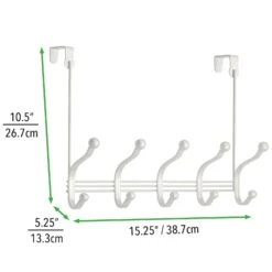 Over-the-Door 5-Hook Rack -Home storage 1600 Square JPG 5654MDCO.PT01