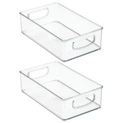 Stackable Bath Bin With Handles 10 X 6 X 3 -Home storage 1600 Square JPG 64330M2 OL REPLACE