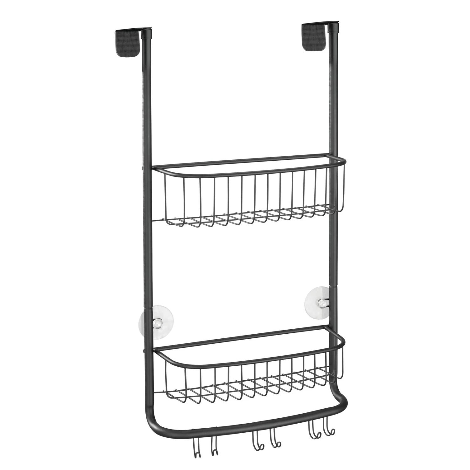 Over-the-Door Shower Caddy With 6 Hooks 2 Over-the-Door Shower Caddy With 6 Hooks - Image 2