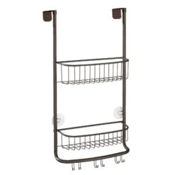 Over-the-Door Shower Caddy With 6 Hooks