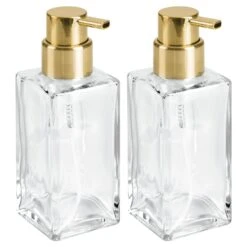 Square Glass Refillable Foaming Soap Dispenser -Home storage 1600 Square JPG 9214MDBA