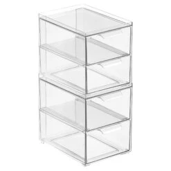 2-Drawer Stackable Bath Organizer 8.5 X 6 X 8 -Home storage 1600 Square JPG RFQ 40004 2stack 30d99ccc e480 44b7 8ad8 c582196c9199