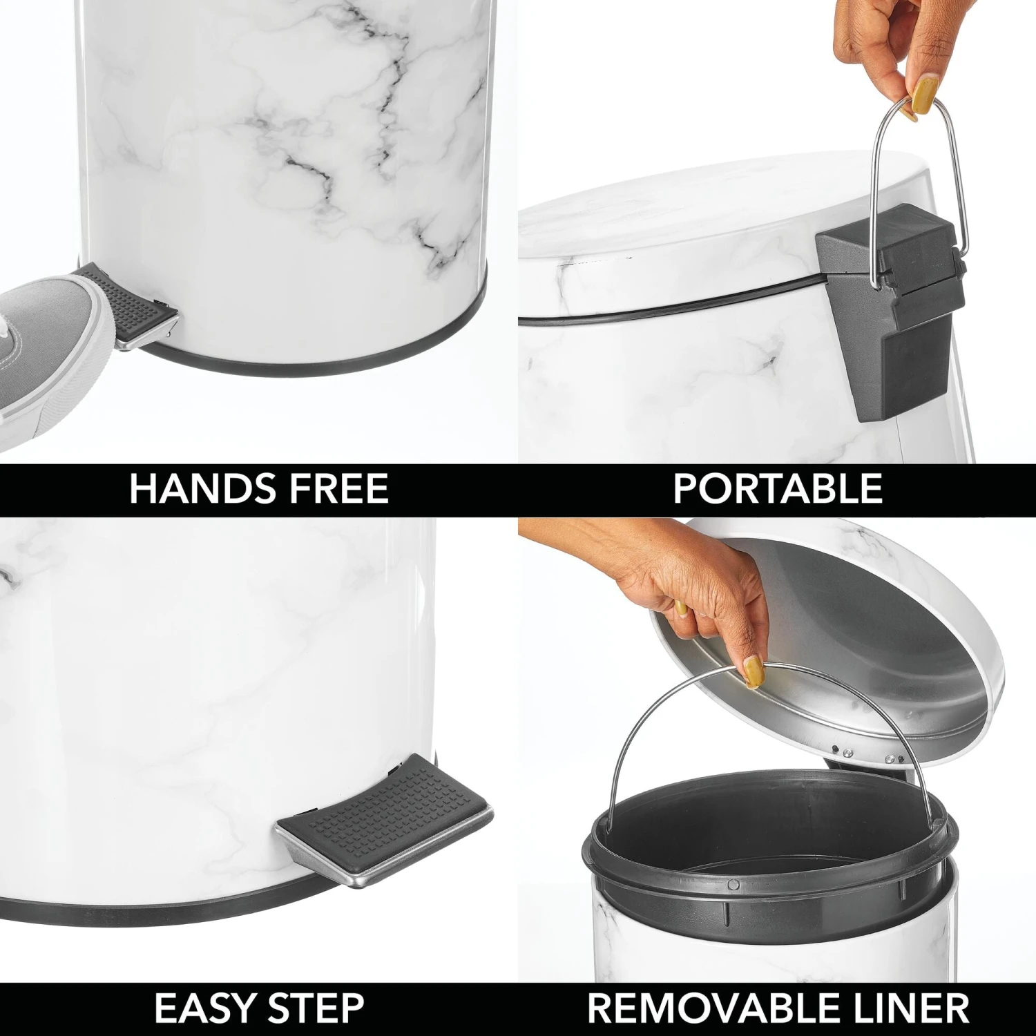 12-Liter Bathroom Step Trash Can 8 12-Liter Bathroom Step Trash Can - Image 8