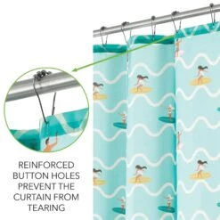 Wave Surfer Shower Curtain -Home storage 2000 300DPI 22356MDSC 5