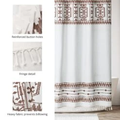 Boho Tassel Shower Curtain -Home storage 2000 300DPI 22359MDSC I
