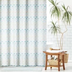 Modern Brushstroke Shower Curtain -Home storage 2000 300DPI 22362MDSC 3